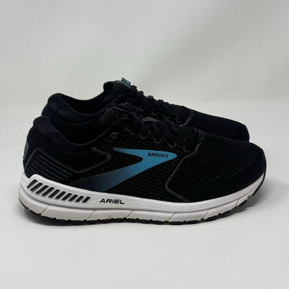 Brooks Ariel 20 Womens 8.5 Wide Black Running Walking Shoes Sneakers NO INSOLES